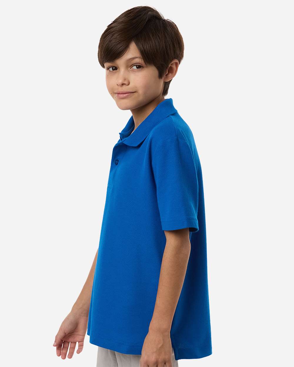 Core365 Ce106y Youth Resolve Cvc Performance Pique Polo - True Royal