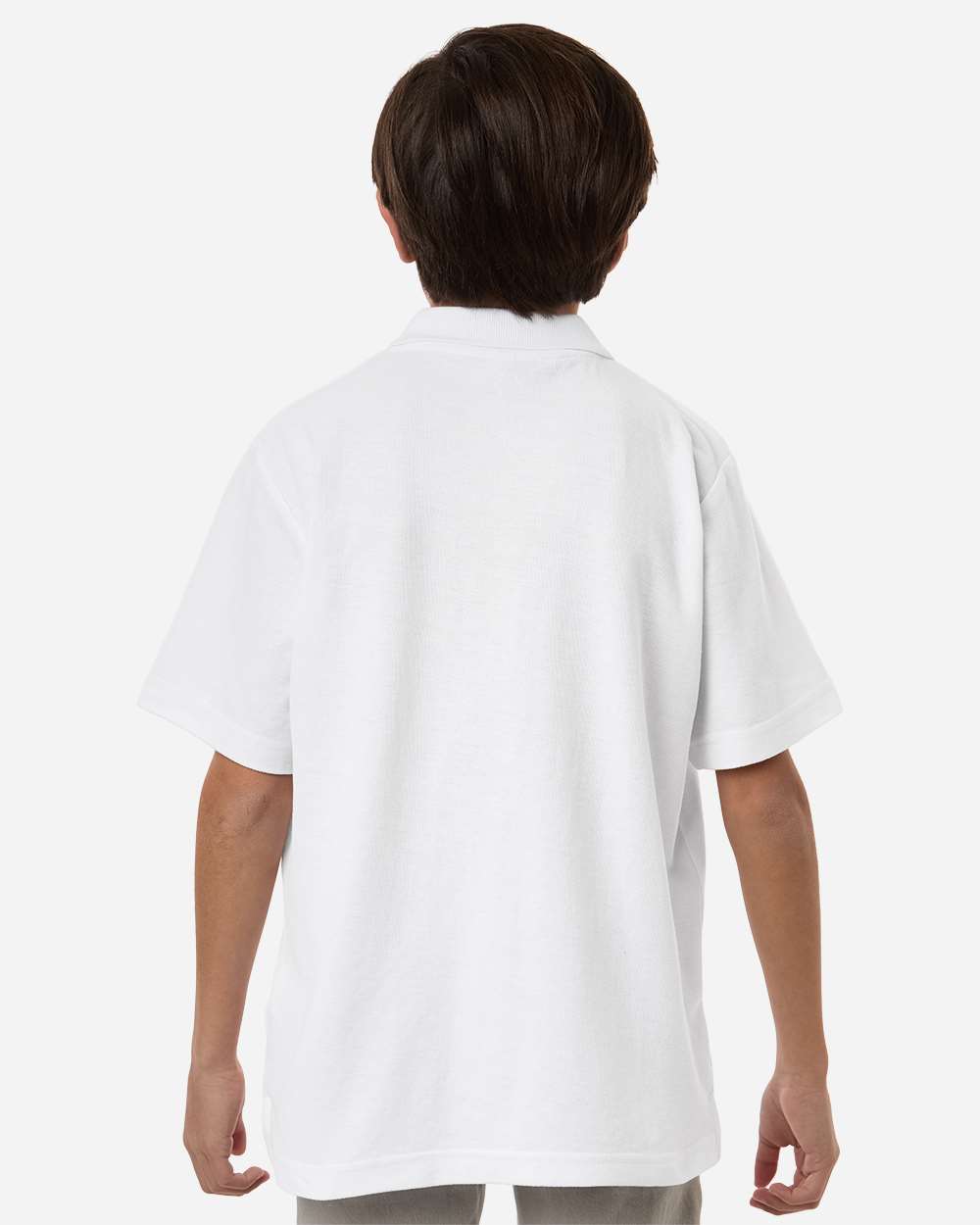 Core365 Ce106y Youth Resolve Cvc Performance Pique Polo - White
