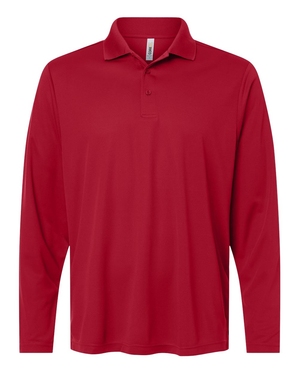 Core365 Ce108l Men’s Nova Performance Long Sleeve Pique Polo - Classic Red