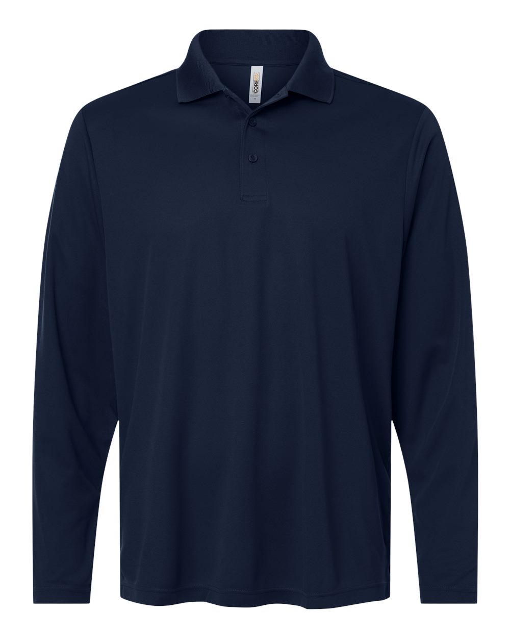 Core365 Ce108l Men’s Nova Performance Long Sleeve Pique Polo - Classic Navy