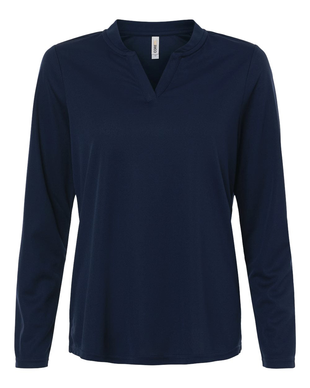 Core365 Ce108lw Women’s Nova Performance Long Sleeve Pique Polo - Classic Navy