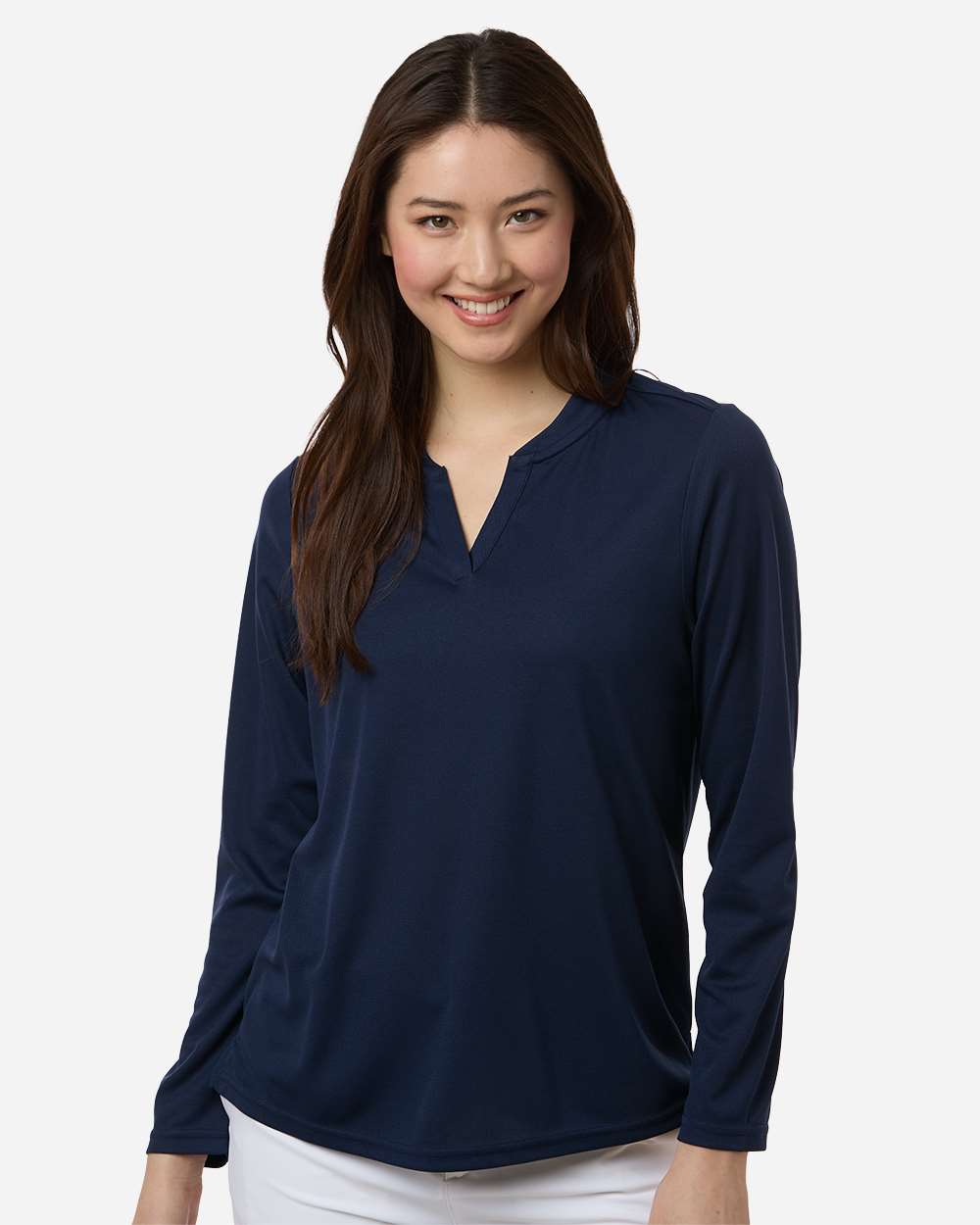 Core365 Ce108lw Women’s Nova Performance Long Sleeve Pique Polo - Classic Navy