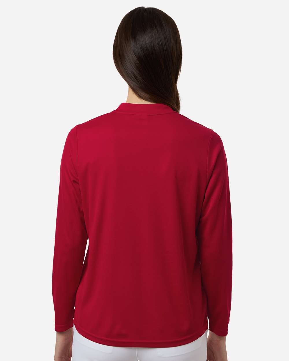 Core365 Ce108lw Women’s Nova Performance Long Sleeve Pique Polo - Classic Red