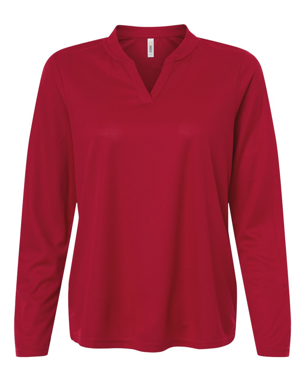 Core365 Ce108lw Women’s Nova Performance Long Sleeve Pique Polo - Classic Red
