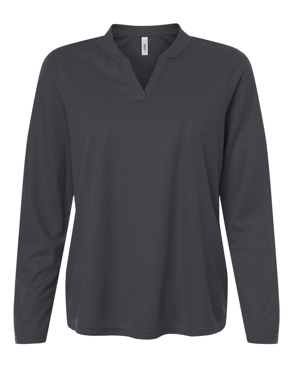 Core365 Ce108lw Women’s Nova Performance Long Sleeve Pique Polo - Carbon