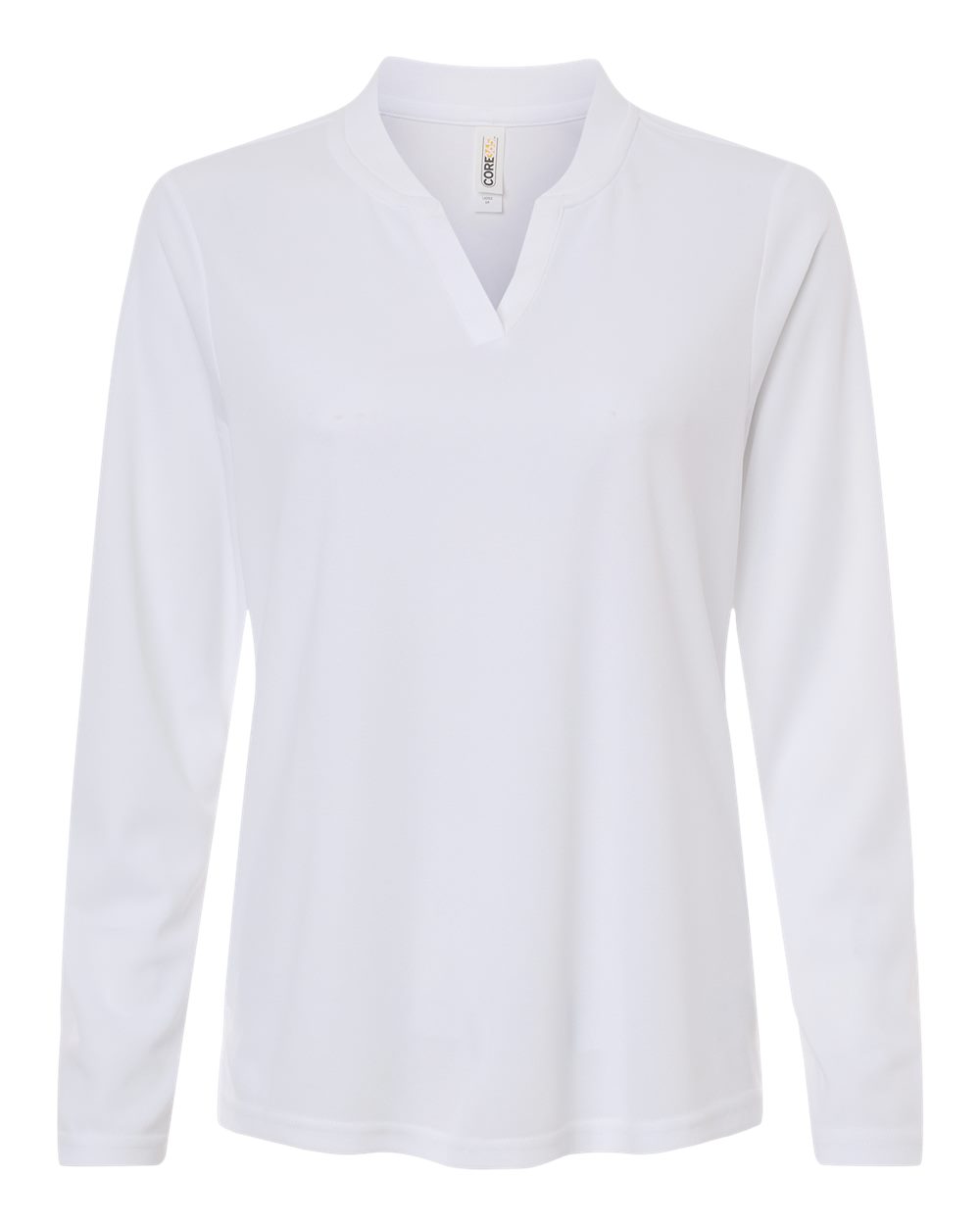 Core365 Ce108lw Women’s Nova Performance Long Sleeve Pique Polo - White