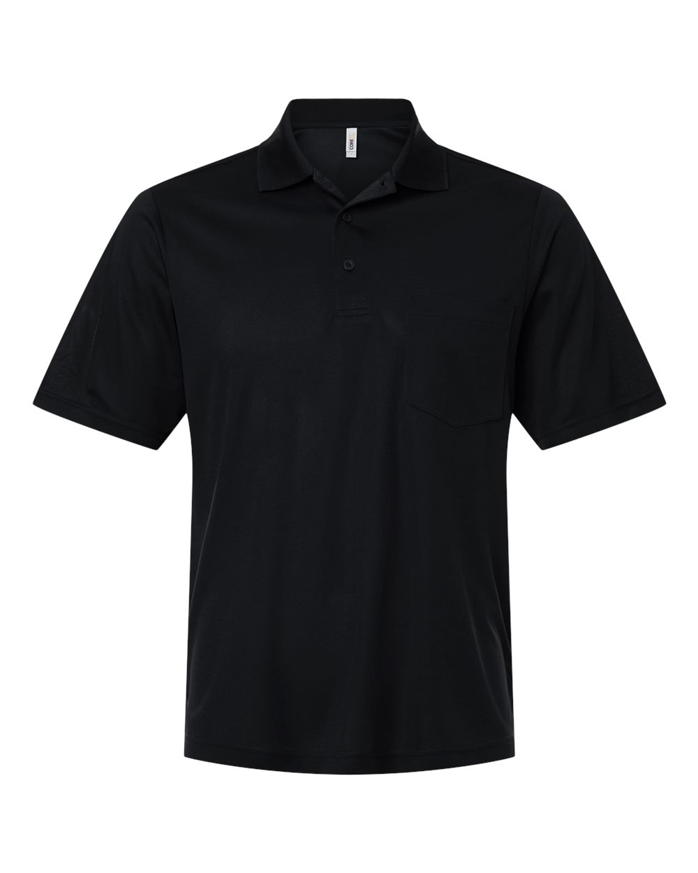 Core365 Ce108p Men’s Nova Performance Pique Pocket Polo - Black