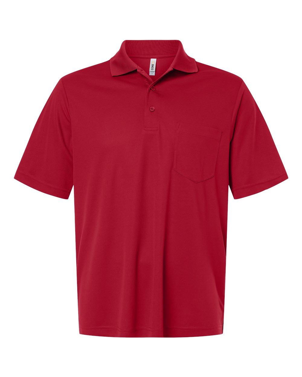 Core365 Ce108p Men’s Nova Performance Pique Pocket Polo - Classic Red