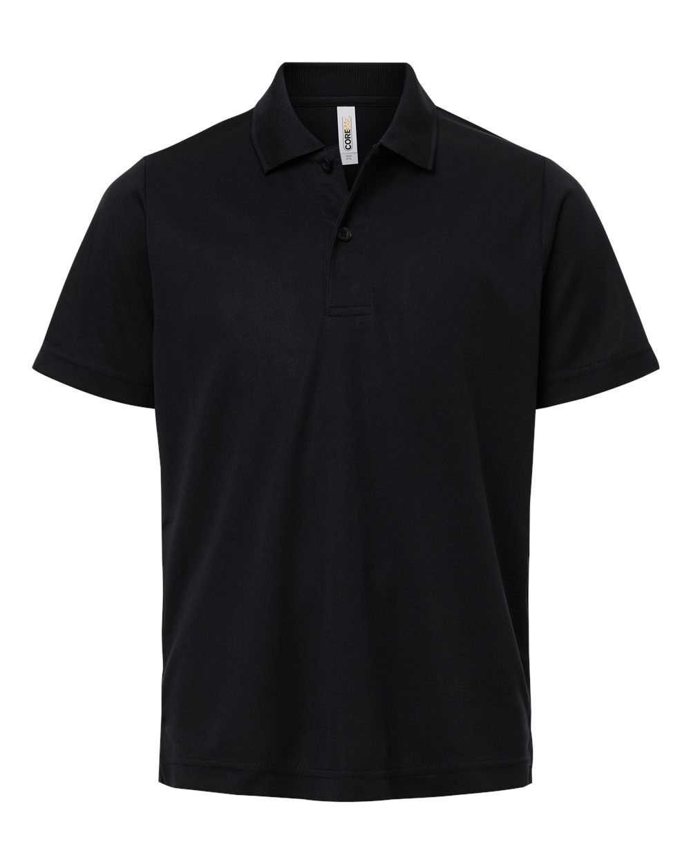 Core365 Ce108y Youth Nova Performance Pique Polo - Black