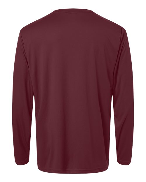 Core365 Ce10l Unisex Capital Long Sleeve Performance T-shirt - Burgundy
