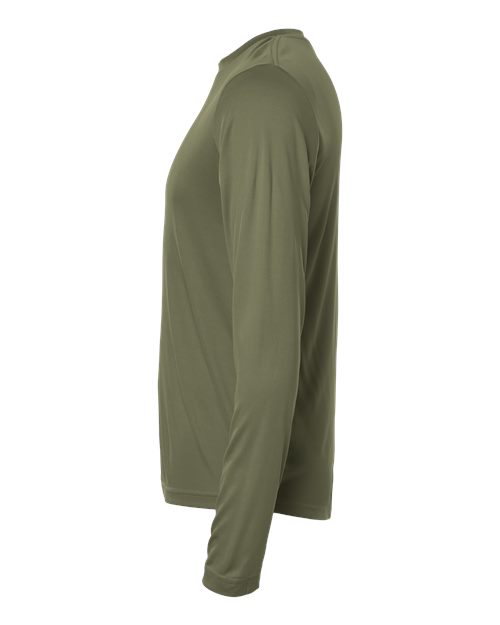 Core365 Ce10l Unisex Capital Long Sleeve Performance T-shirt - Military Green