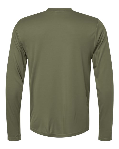 Core365 Ce10l Unisex Capital Long Sleeve Performance T-shirt - Military Green