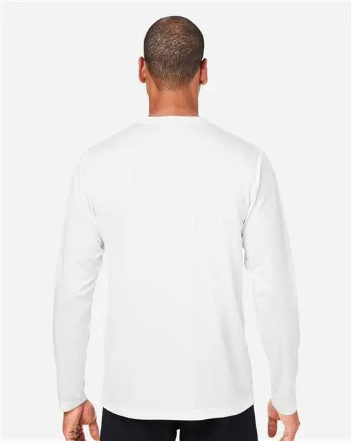 Core365 Ce10l Unisex Capital Long Sleeve Performance T-shirt - White