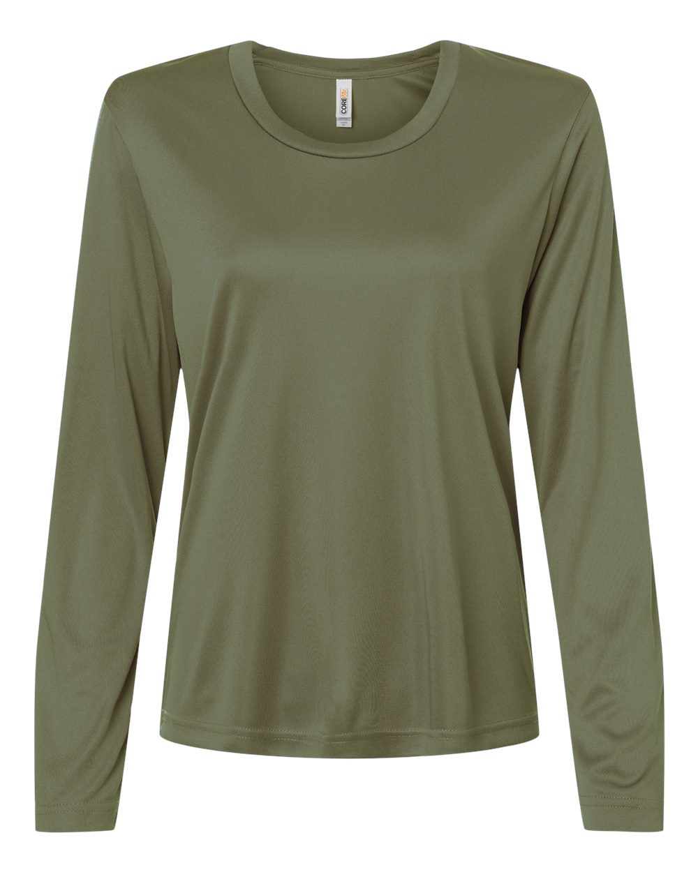 Core365 Ce10lw Women’s Capital Performance Long Sleeve T-shirt - Military Green