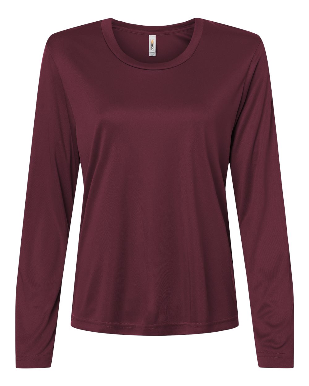 Core365 Ce10lw Women’s Capital Performance Long Sleeve T-shirt - Burgundy