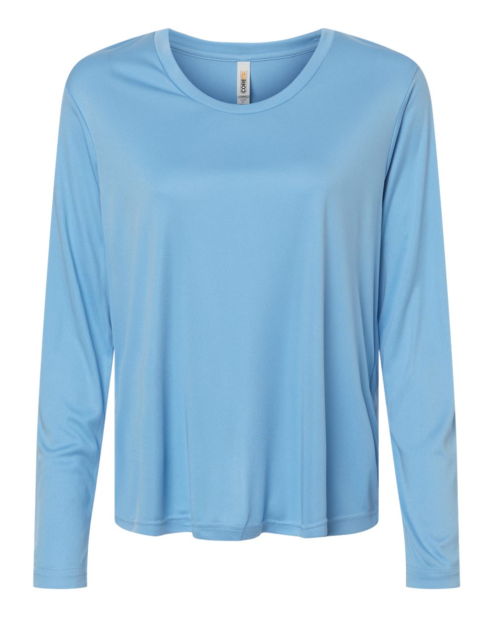 Core365 Ce10lw Women’s Capital Performance Long Sleeve T-shirt - Columbia Blue