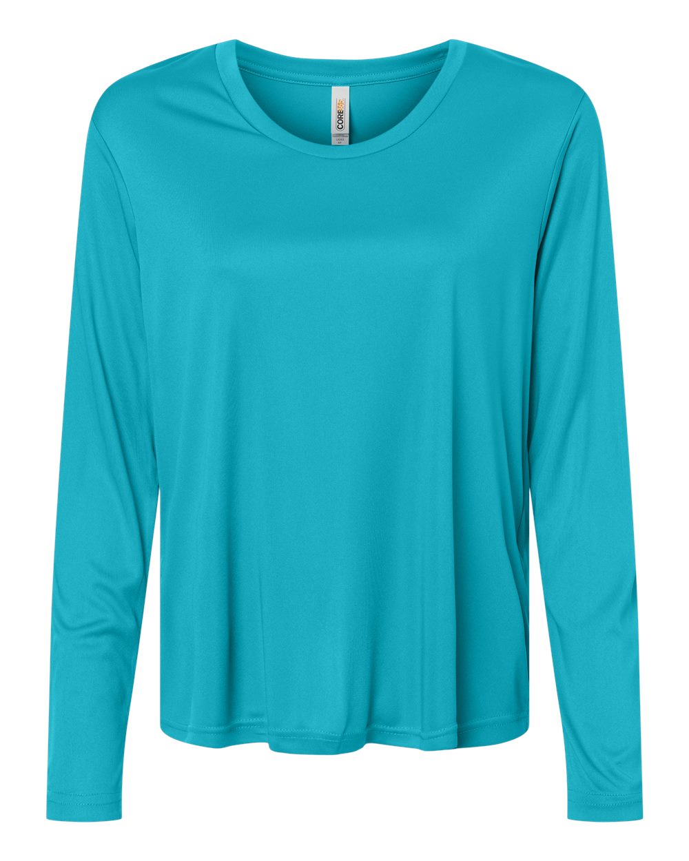 Core365 Ce10lw Women’s Capital Performance Long Sleeve T-shirt - Clear Teal