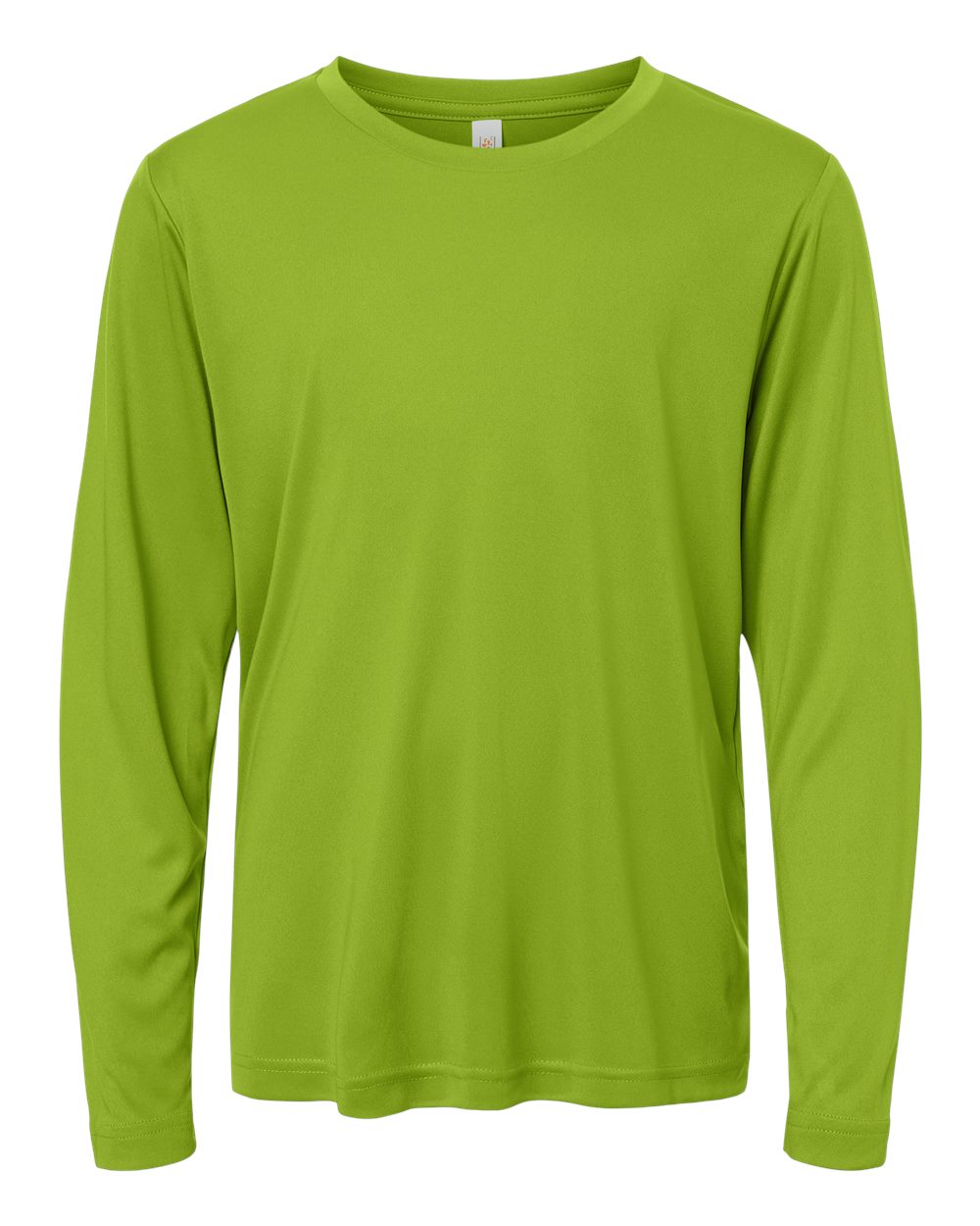 Core365 Ce10ly Youth Capital Performance Long Sleeve T-shirt - Acid Green
