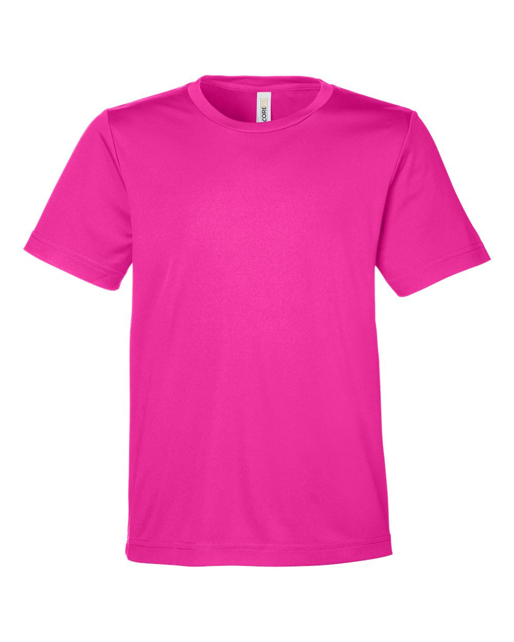 Core365 Ce10y Youth Capital Performance T-shirt - Bright Magenta