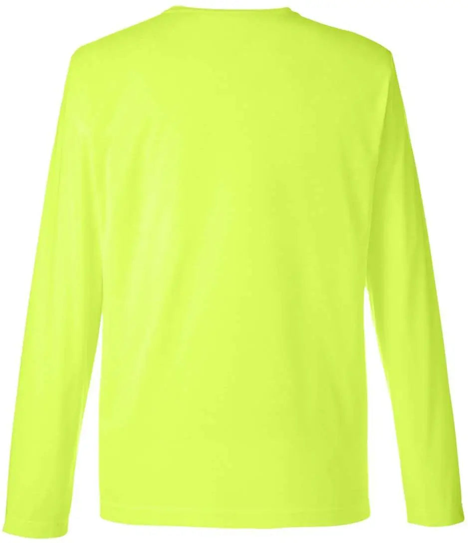 Core365 Ce111l Unisex Fusion Chromasoft™ Performance Long Sleeve T-shirt - Safety Yellow