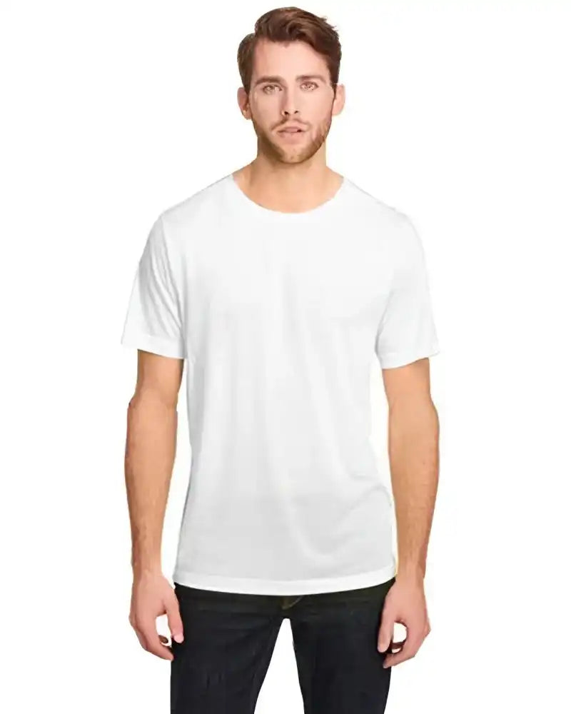 Core365 Ce111t Adult Tall Fusion Chromasoft Performance T-shirt - White