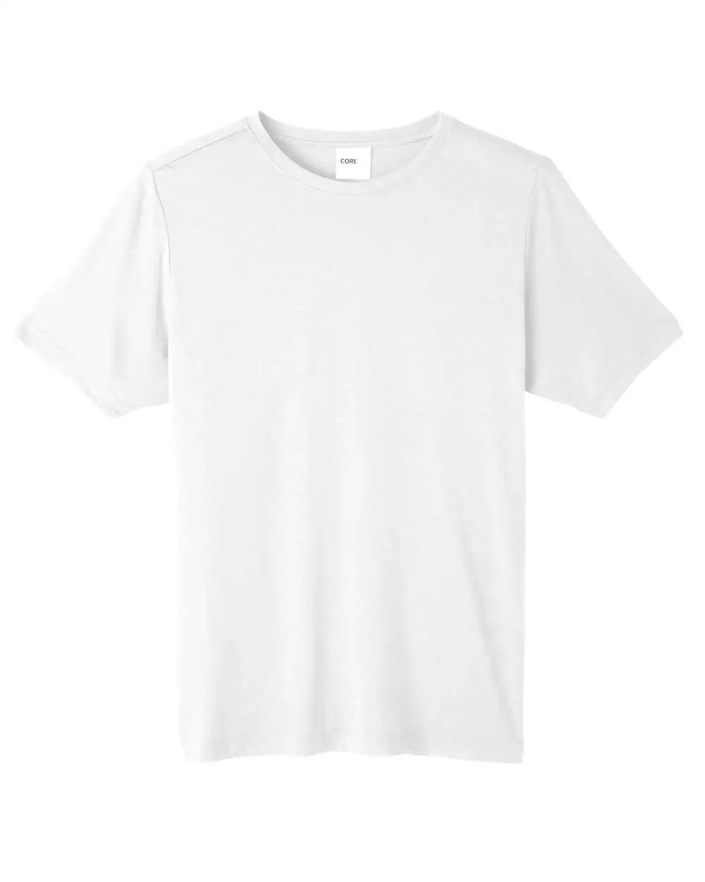 Core365 Ce111t Unisex Tall Fusion Chromasoft™ Performance T-shirt - White - Lt