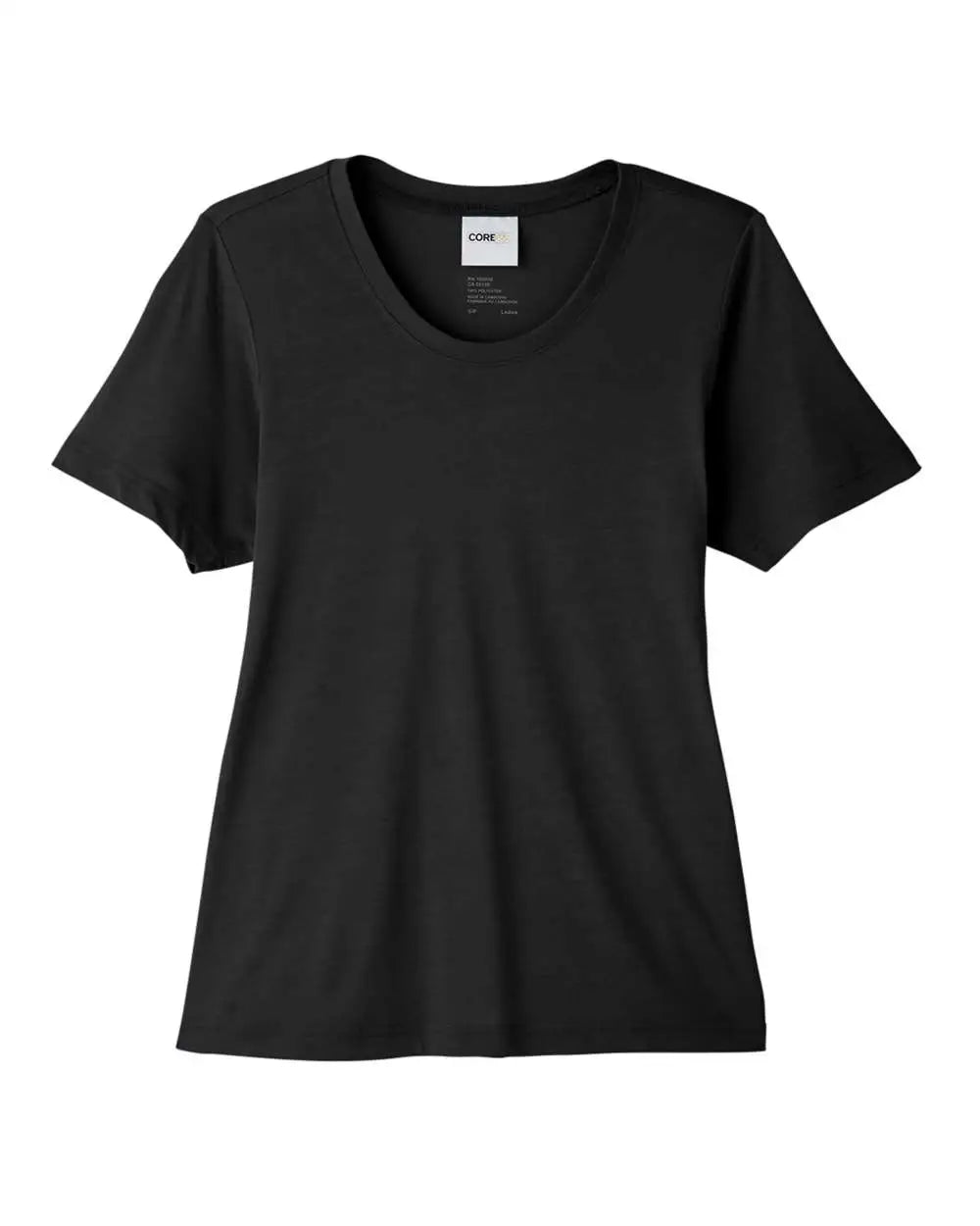 Core365 Ce111w Women’s Fusion Chromasoft™ Performance T-shirt - Black - Xs