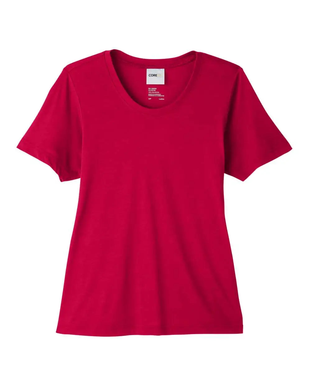 Core365 Ce111w Women’s Fusion Chromasoft™ Performance T-shirt - Classic Red - Xs