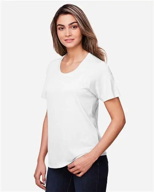 Core365 Ce111w Women’s Fusion Chromasoft™ Performance T-shirt - White