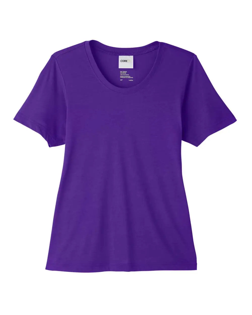 Core365 Ce111w Women’s Fusion Chromasoftâ„¢ Performance T-shirt - Campus Purple