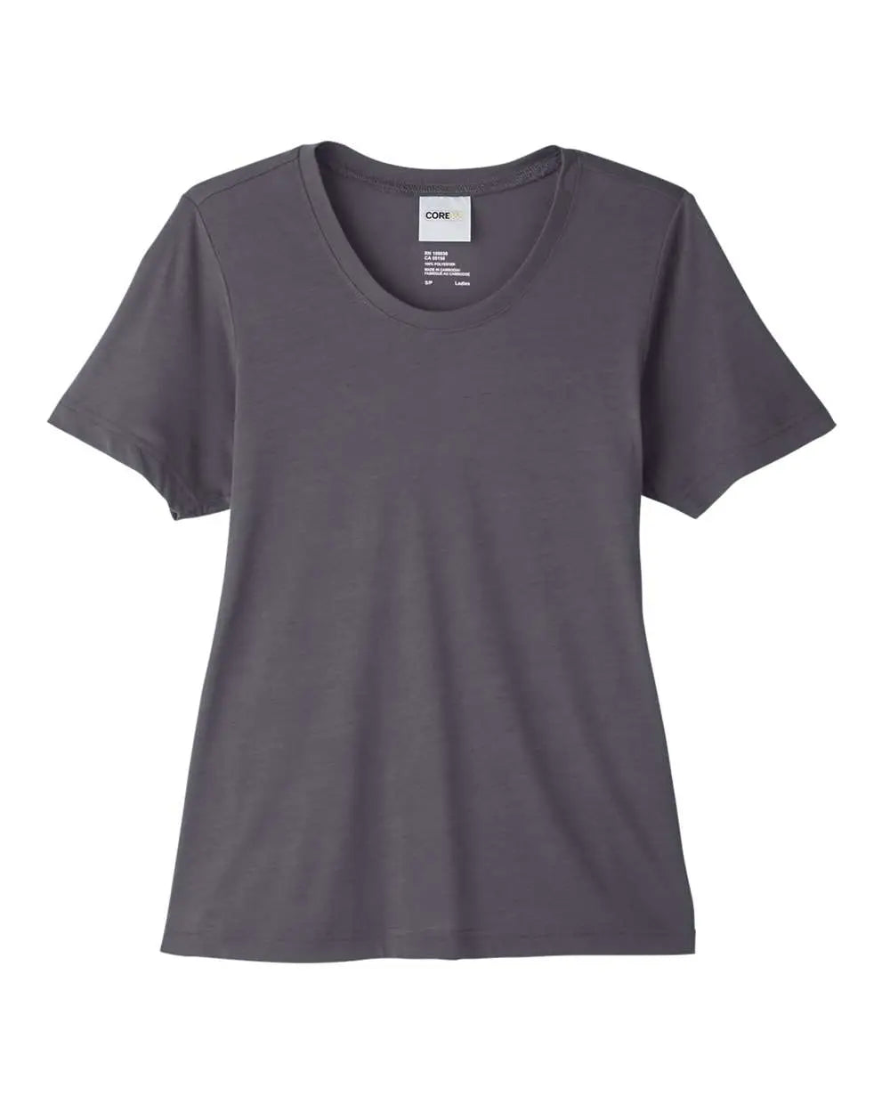 Core365 Ce111w Women’s Fusion Chromasoftâ„¢ Performance T-shirt - Carbon