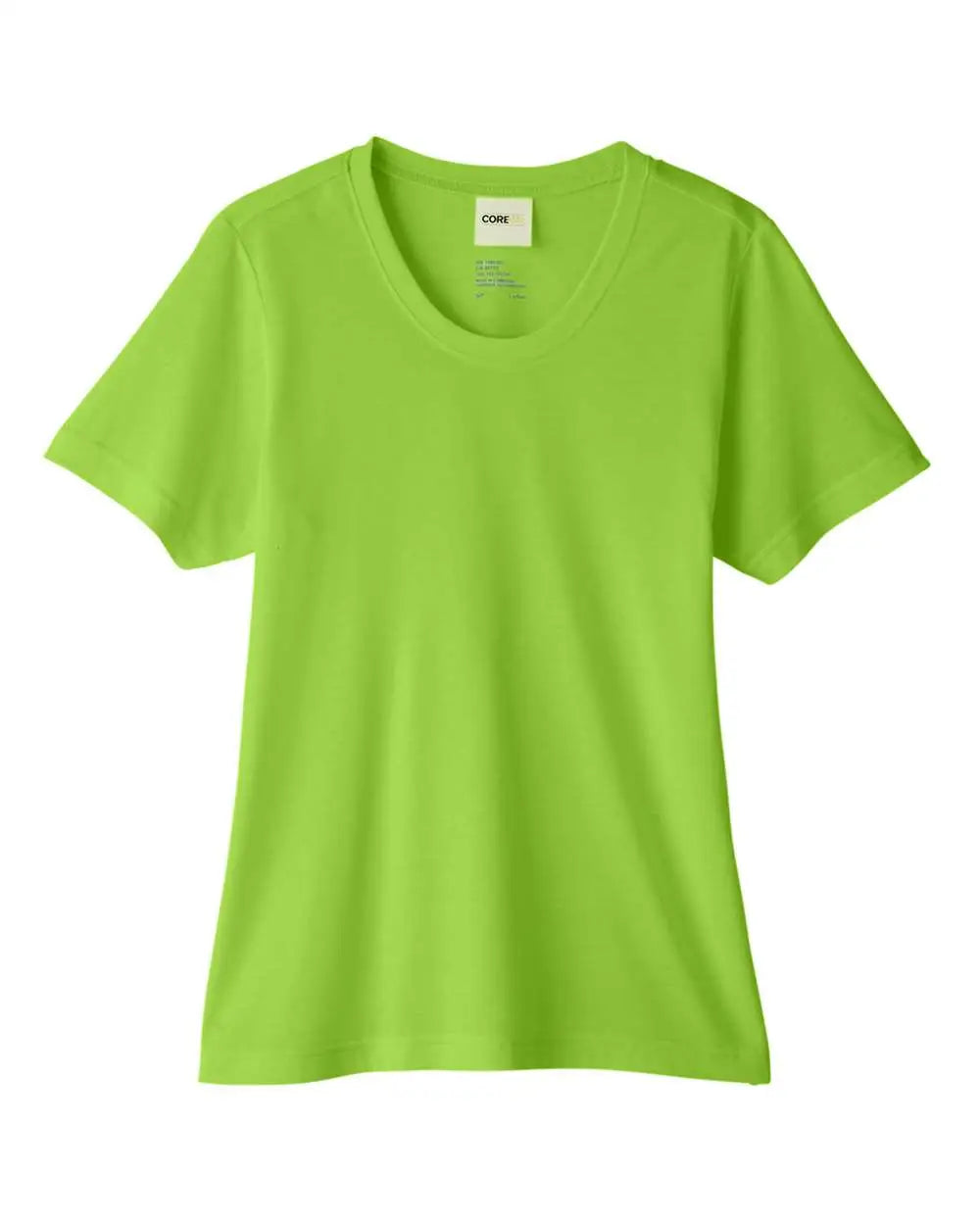 Core365 Ce111w Women’s Fusion Chromasoftâ„¢ Performance T-shirt - Acid Green