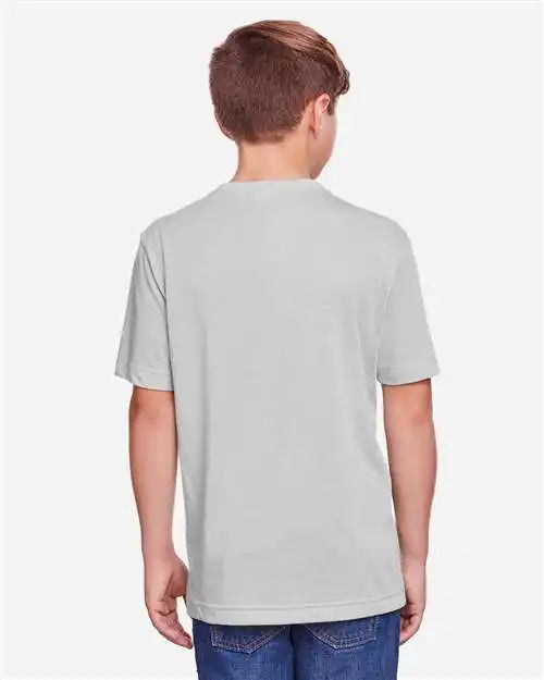 Core365 Ce111y Youth Fusion Chromasoft™ Performance T-shirt - Platinum