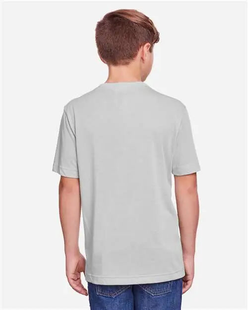 Core365 Ce111y Youth Fusion Chromasoftâ„¢ Performance T-shirt - Platinum