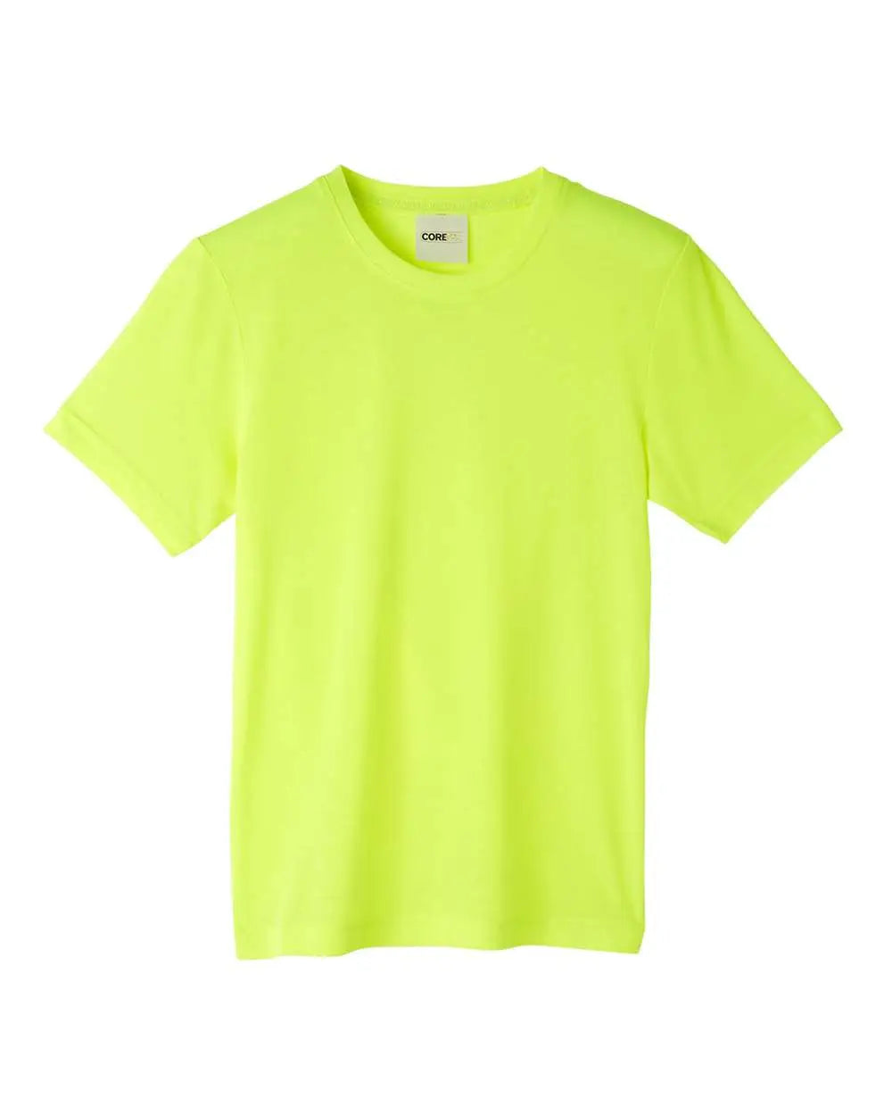 Core365 Ce111y Youth Fusion Chromasoftâ„¢ Performance T-shirt - Safety Yellow