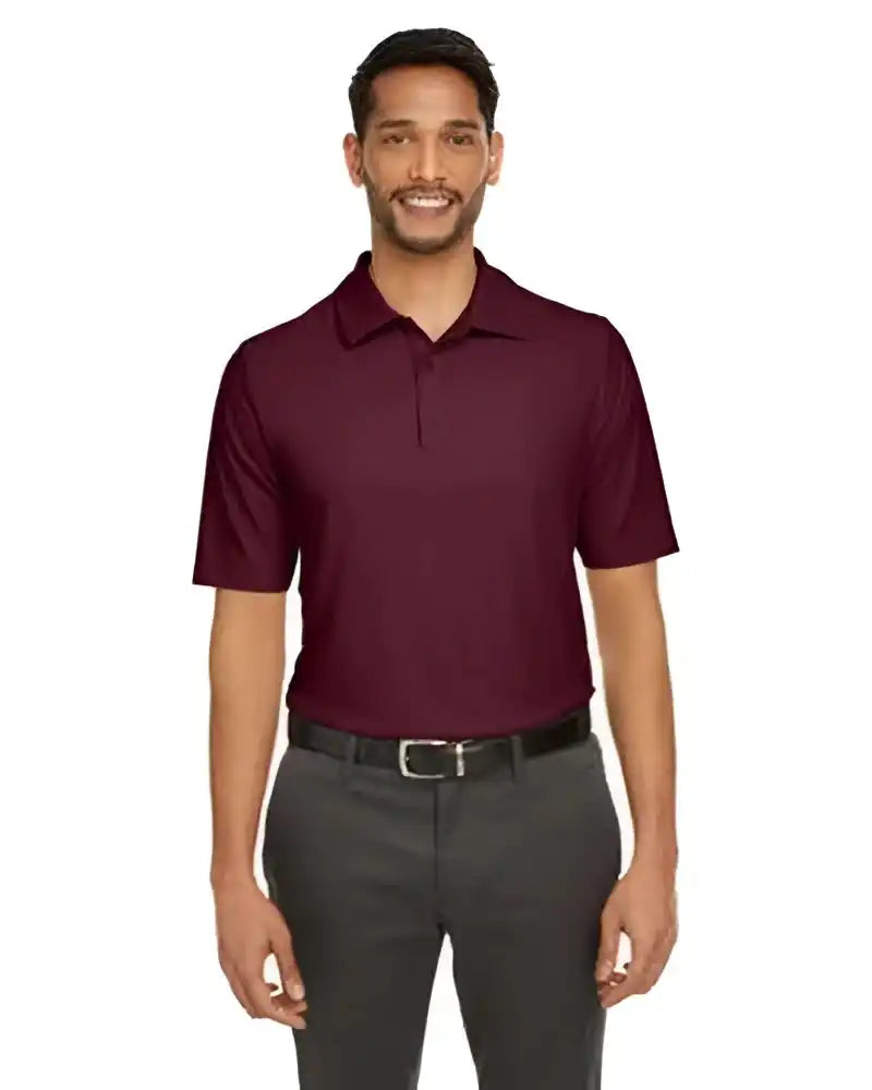 Core365 Ce112 Men’s Fusion Chromasoft Pique Polo - Burgundy