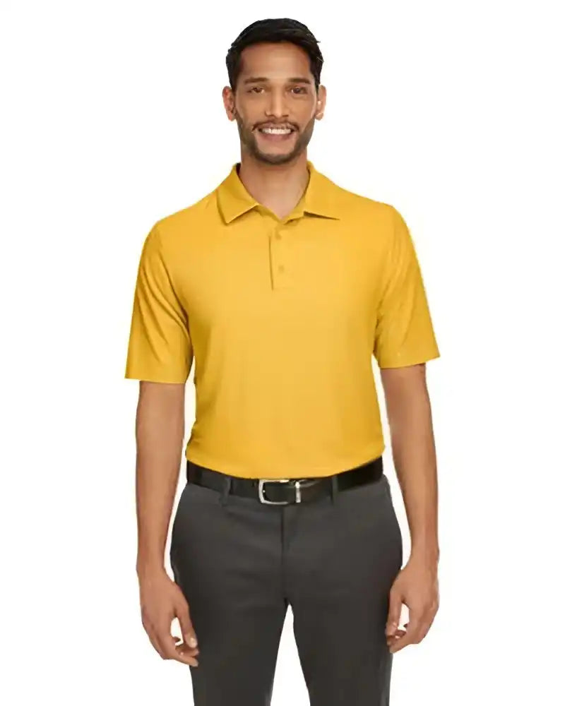 Core365 Ce112 Men’s Fusion Chromasoft Pique Polo - Campus Gold
