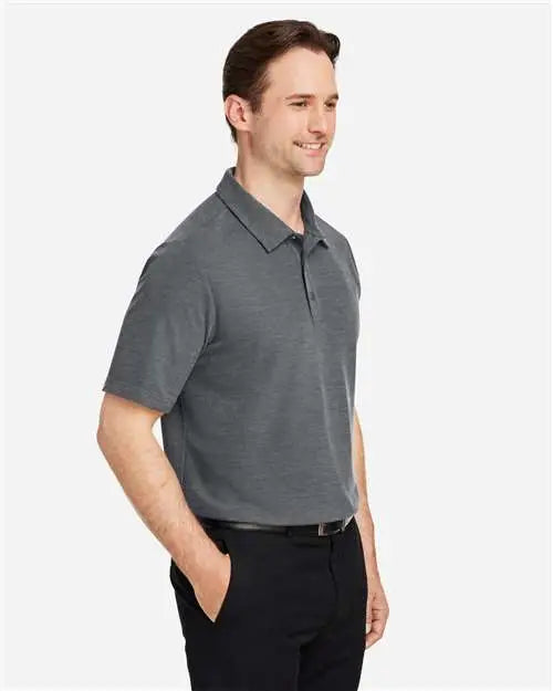 Core365 Ce112 Men’s Fusion Chromasoft™ Pique Polo - Carbon Heather - Carbon Heather / s