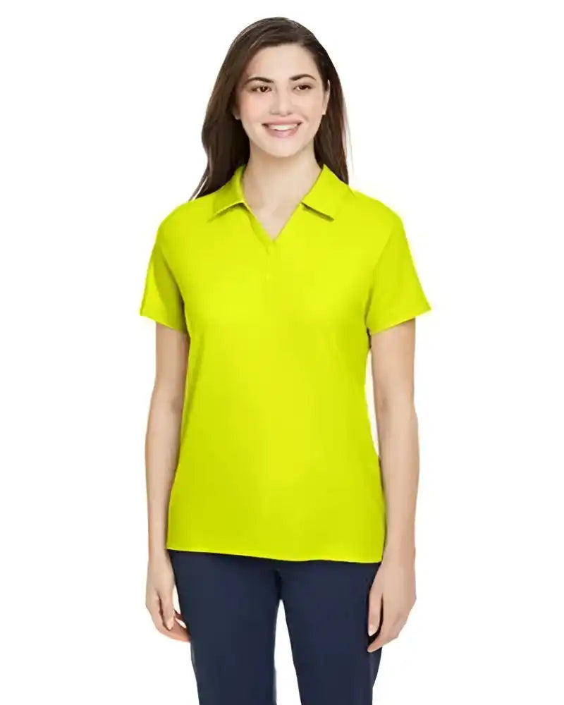 Core365 Ce112w Ladies’ Fusion Chromasoft Pique Polo - Safety Yellow