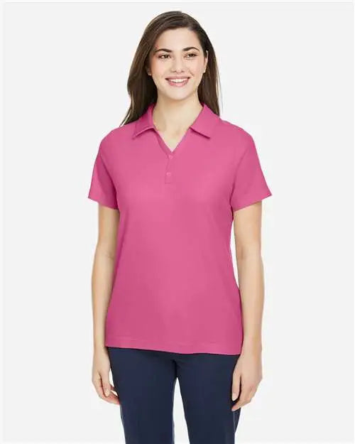 Core365 Ce112w Women’s Fusion Chromasoft™ Pique Polo - Charity Pink - Xs