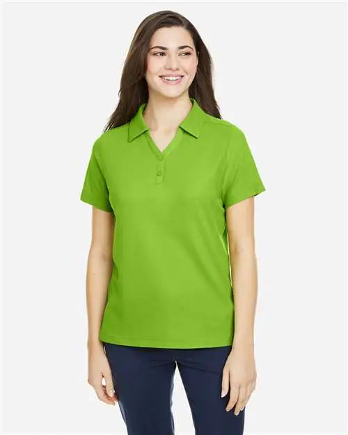 Core365 Ce112w Women’s Fusion Chromasoftâ„¢ Pique Polo - Acid Green