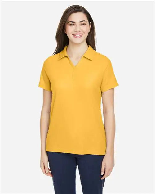 Core365 Ce112w Women’s Fusion Chromasoftâ„¢ Pique Polo - Campus Gold