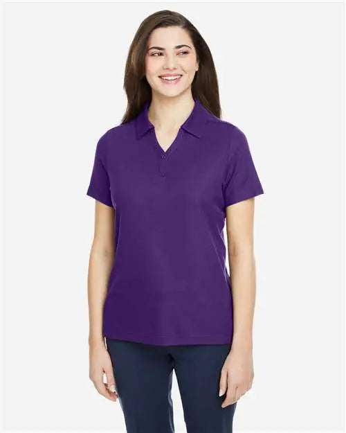 Core365 Ce112w Women’s Fusion Chromasoftâ„¢ Pique Polo - Campus Purple