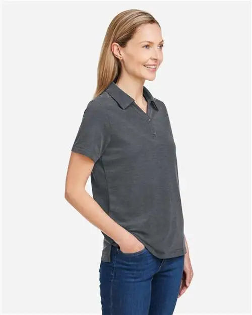 Core365 Ce112w Women’s Fusion Chromasoftâ„¢ Pique Polo - Carbon Heather