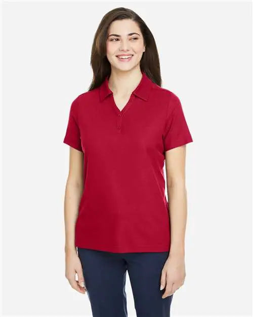 Core365 Ce112w Women’s Fusion Chromasoftâ„¢ Pique Polo - Classic Red