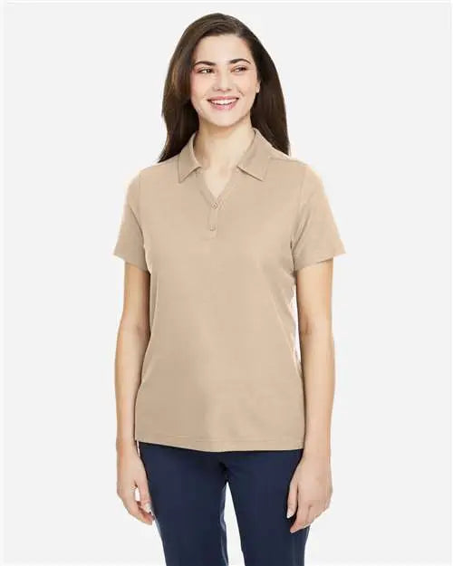 Core365 Ce112w Women’s Fusion Chromasoftâ„¢ Pique Polo - Stone