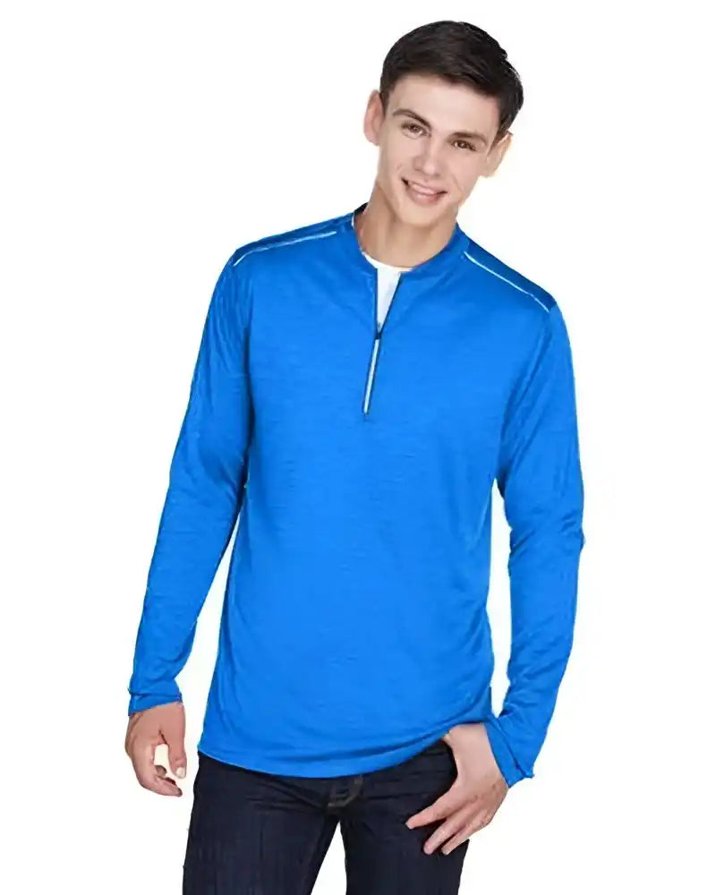 Core365 Ce401 Men’s Kinetic Performance Quarter-zip - True Royal Carbon