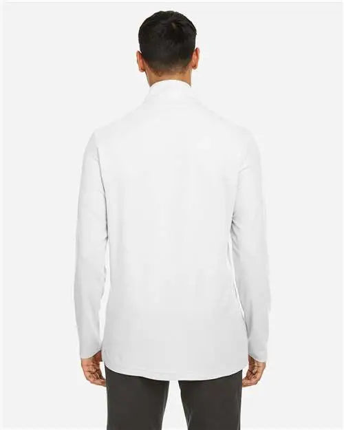 Core365 Ce405 Men’s Fusion Chromasoft™ Pique Quarter-zip Pullover - White