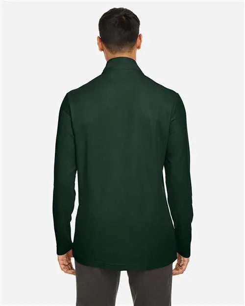 Core365 Ce405 Men’s Fusion Chromasoft™ Pique Quarter-zip Pullover - Forest