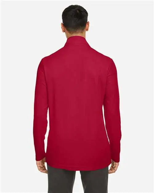 Core365 Ce405 Men’s Fusion Chromasoft™ Pique Quarter-zip Pullover - Classic Red - s